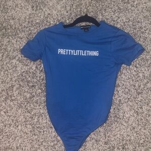 PrettyLittleThing Blue BodySuit